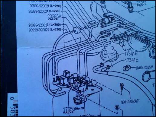 hose routing toyota 3 0 #1