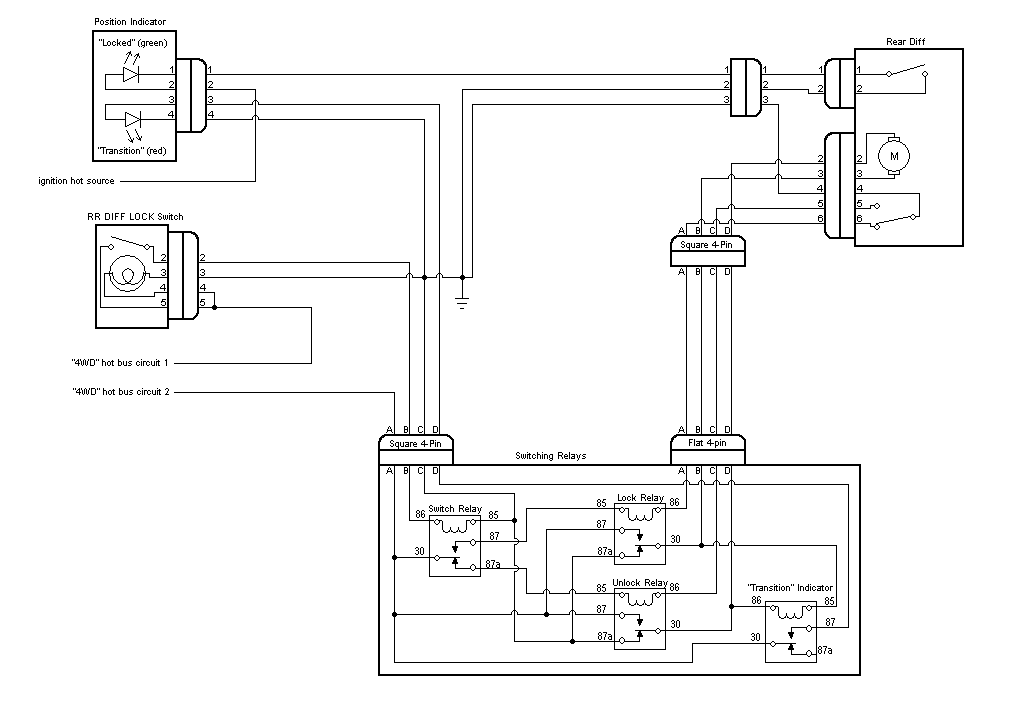 Toyota electric locker wiring diagram