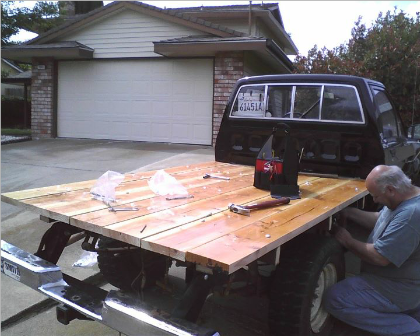 Woodworking building a wood flatbed for pickup truck PDF Free Download