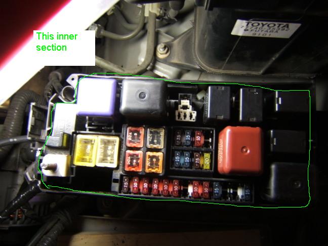Fuse Panel under the hood - YotaTech Forums wiring diagram 1999 toyota camry radio 2 