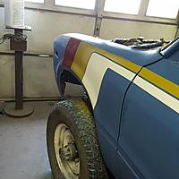 1982 Toyota SR% stripes painted on hood-20170501_180744.jpg
