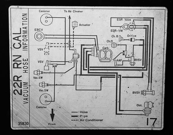 22r Carburetor Vacuum Diagram