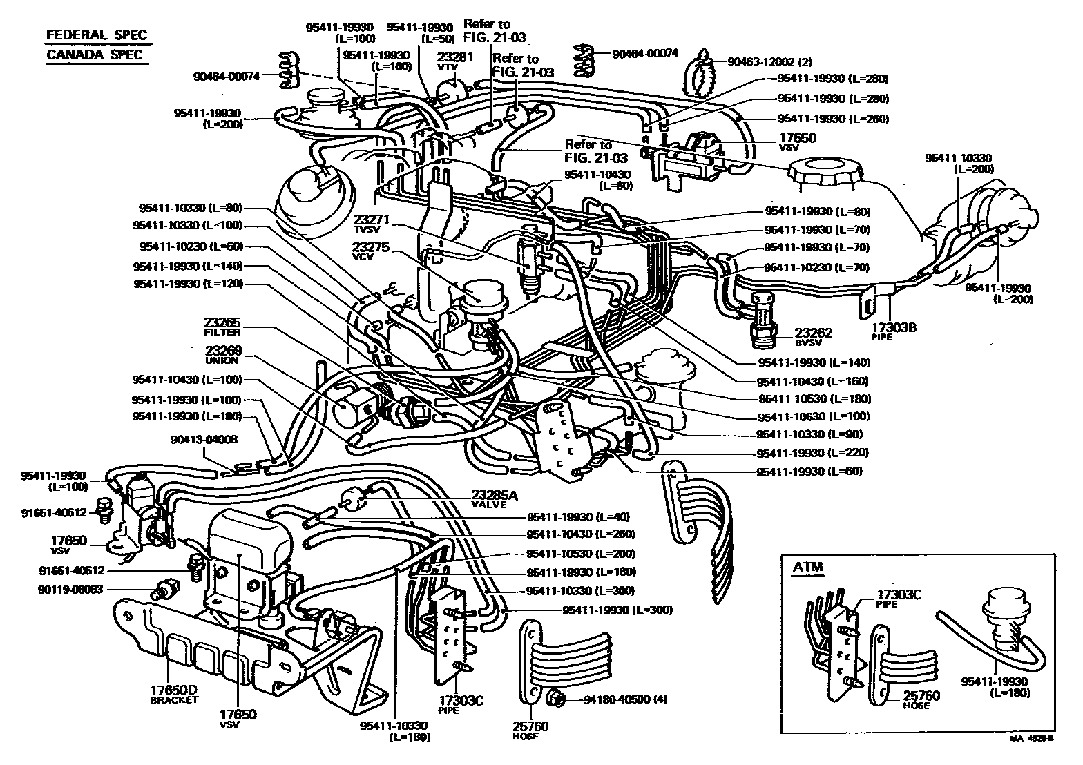 1998 Toyota Tacoma Parts Diagram