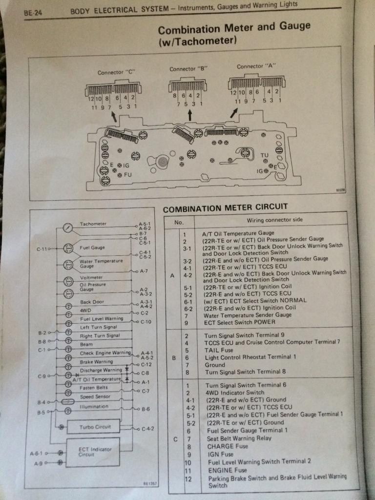 1986 Toyotum Fuel Sender Wiring - Wiring Diagram Schema
