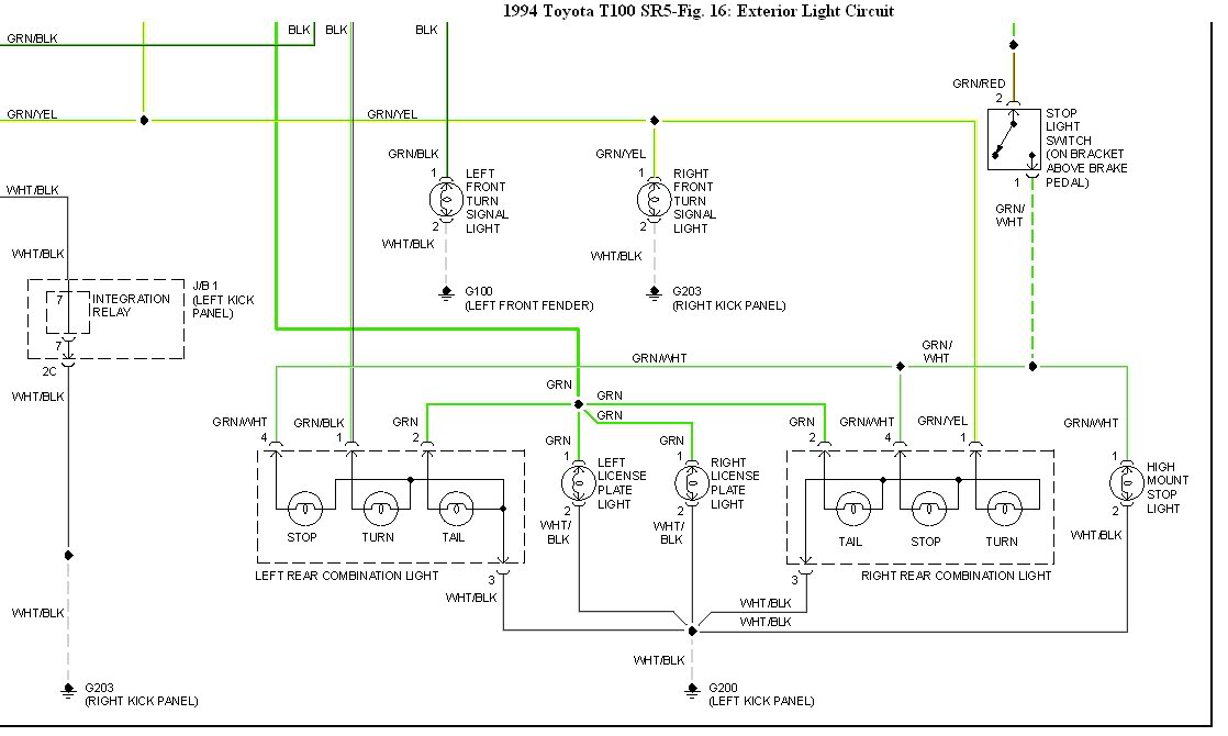 Toyota Tacoma Tail Light Wiring Diagram Schematic Wiring Diagram