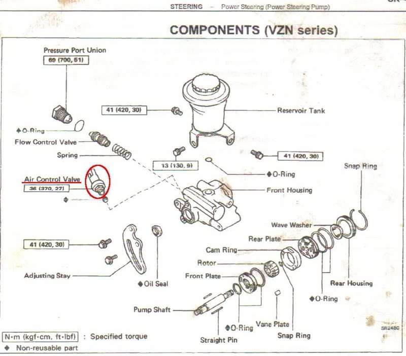 1994 toyota pickup ac idle up valve