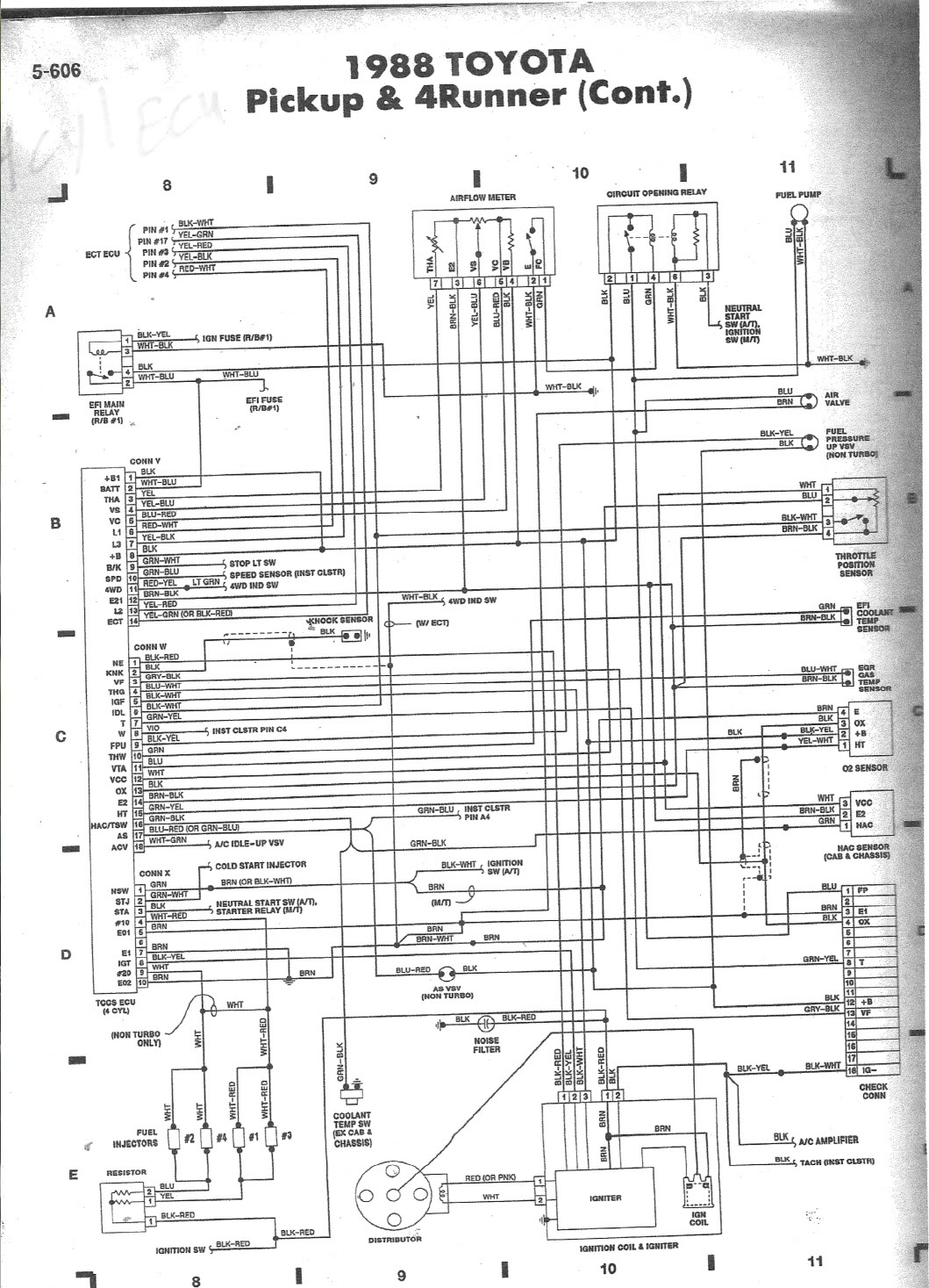 88 4x4 - No, Really, Where is the diagnostic connector ... 1977 toyota pickup wiring diagram 