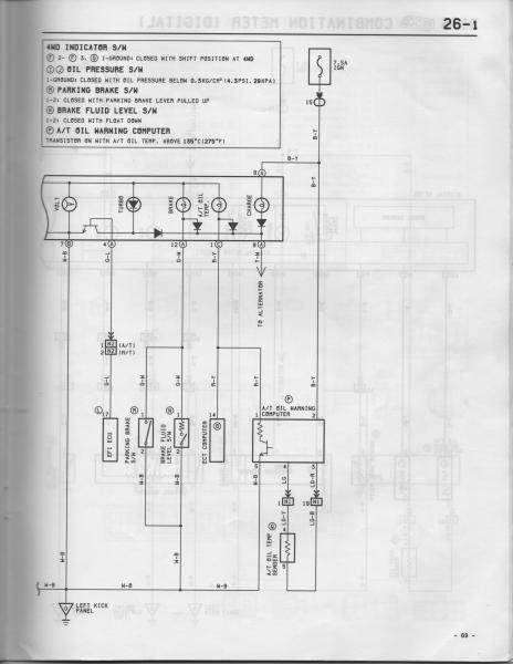 Need Clutster Wiring Diagrams, 1990 Toyota Pickup Tail Light Wiring Diagram Pdf