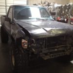 Wrecked 1988 Toyota Pickup Front