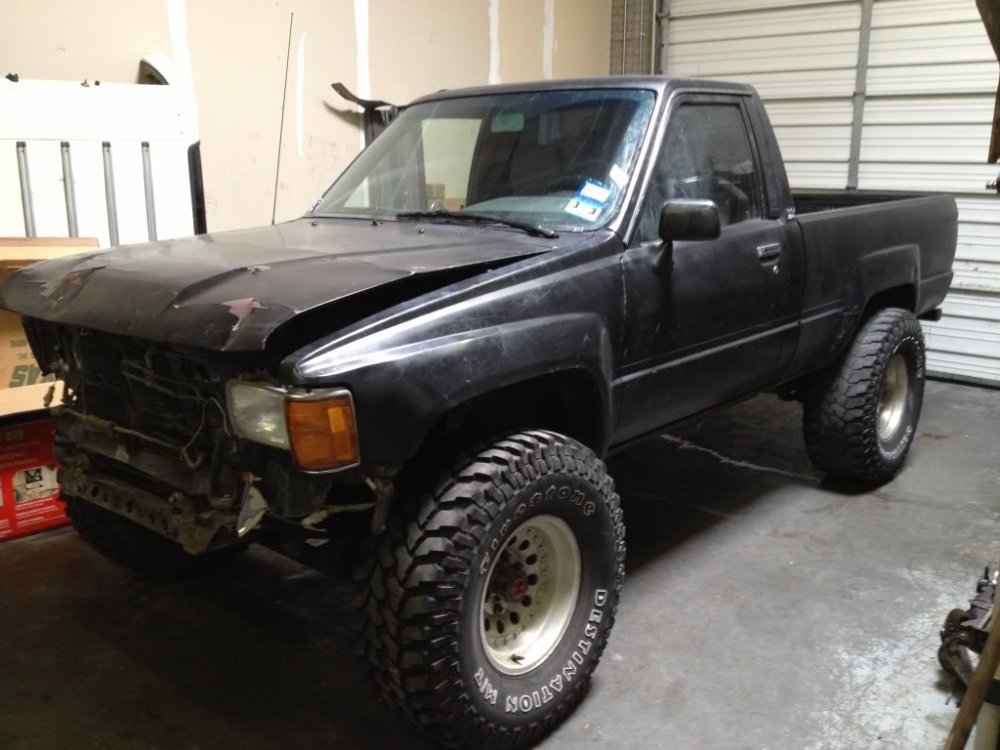 Wrecked 1988 Toyota Driver Side