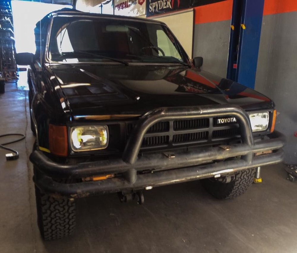Toyota bumper in progress