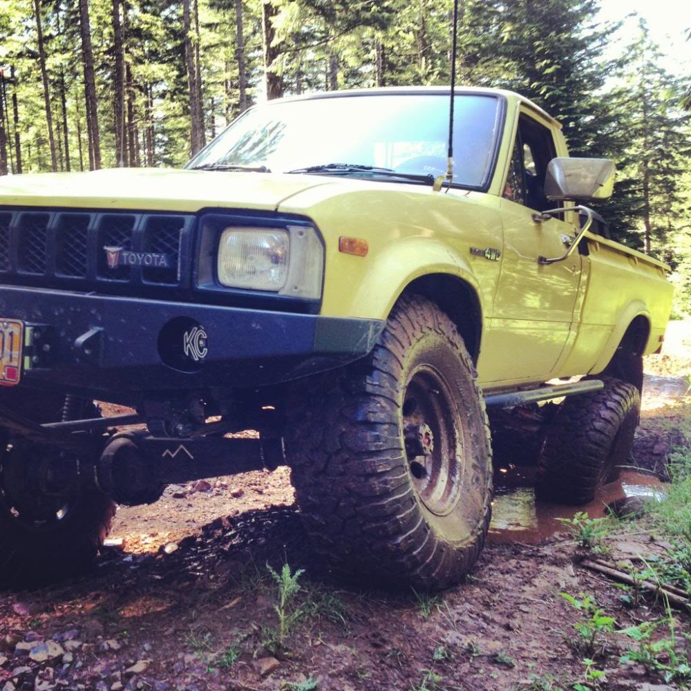 1981 Toyota in Mud