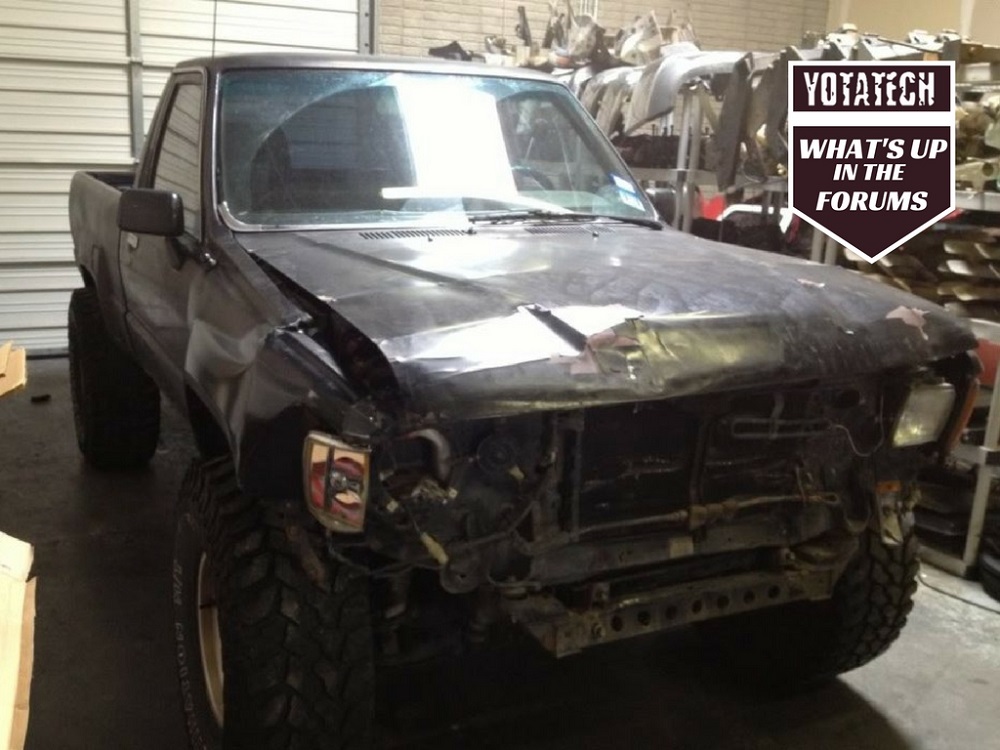 Smashed 1988 Toyota Pickup Gets a New Lease on Life