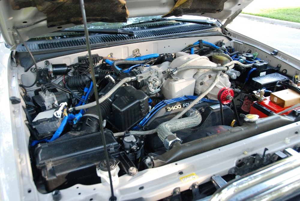 Supercharged 4Runner Engine Bay