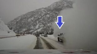 Toyota Tundra Platinum Takes an Avalanche Hit and Drives Away