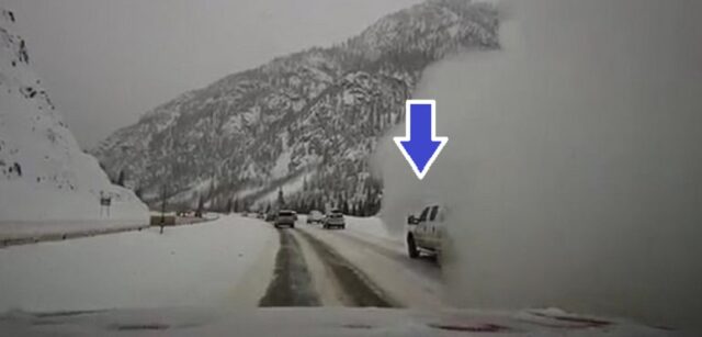 Toyota Tundra Platinum Takes an Avalanche Hit and Drives Away