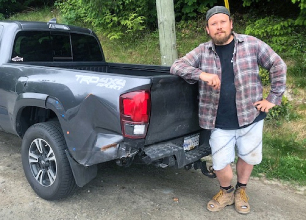 Toyota Tacoma rear ended