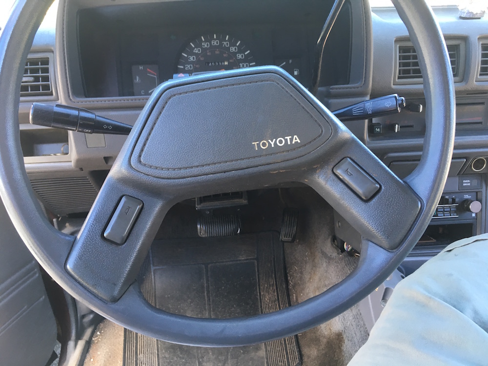 My first Toyota: steering wheel