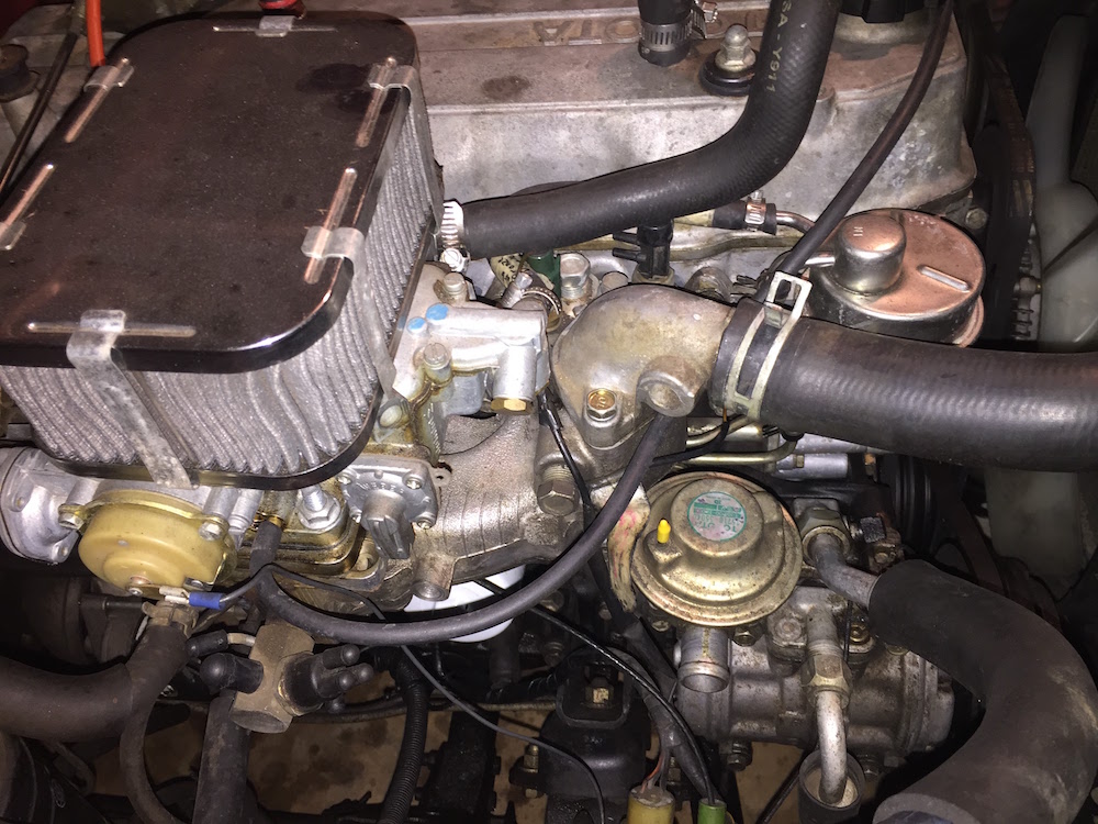 My first Toyota: Weber Carb