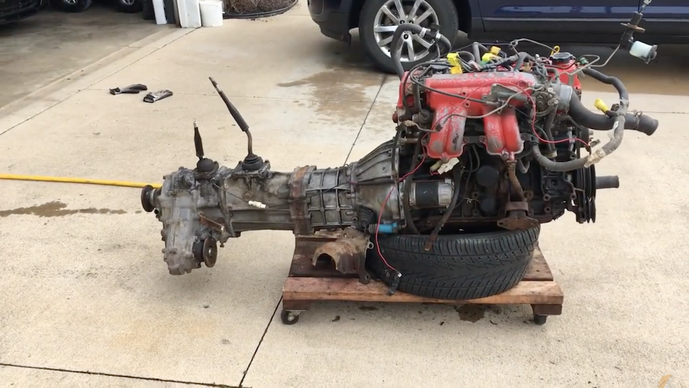Finished 22R-E Engine Removal