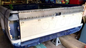 Welded bed Toyota Hilux