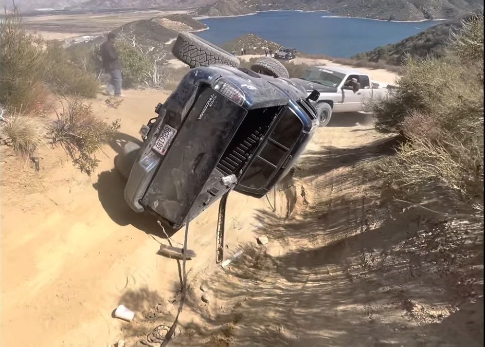Toyota Tacoma Gets Destroyed During Rescue