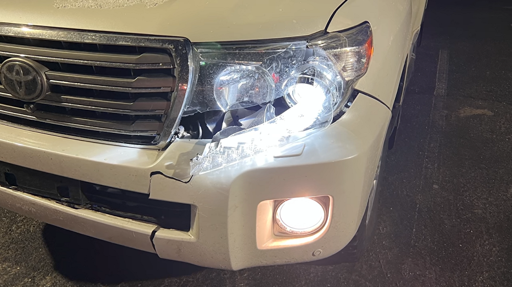 Crashed Land Cruiser