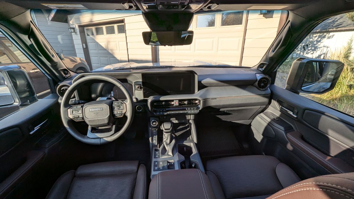 The interior of a 2024 Toyota Land Cruiser
